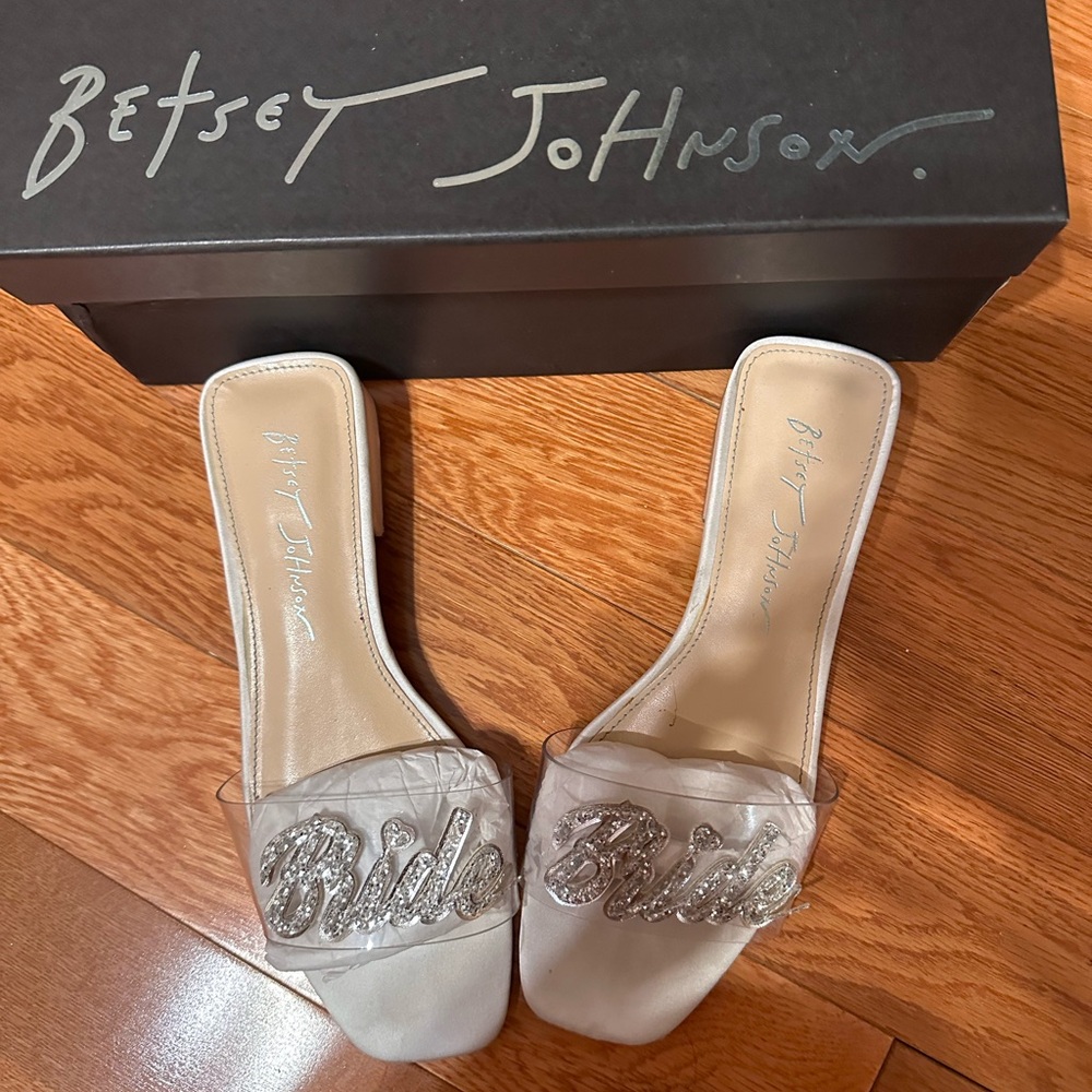 Betsy Johnson Bride Slides